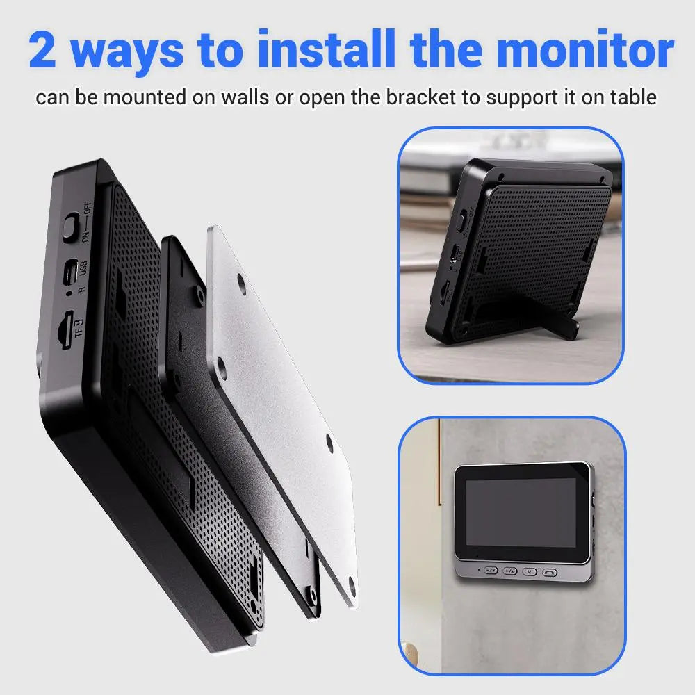 【Summervibes】X8 Wireless Rechargeable Smart Visual Doorbell Camera, Home Security Device with Night Vision, 2-Way Talk, Waterproof Sensor Alarm, Video Intercom & Privacy Protection