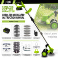 21V Cordless Weed Wacker with Wheels, 3-In-1 Electricstring Trimmer, Edger & Lawn Care Tool, Lightweight Lawnmower for Garden Maintenance, Adjustable Handle