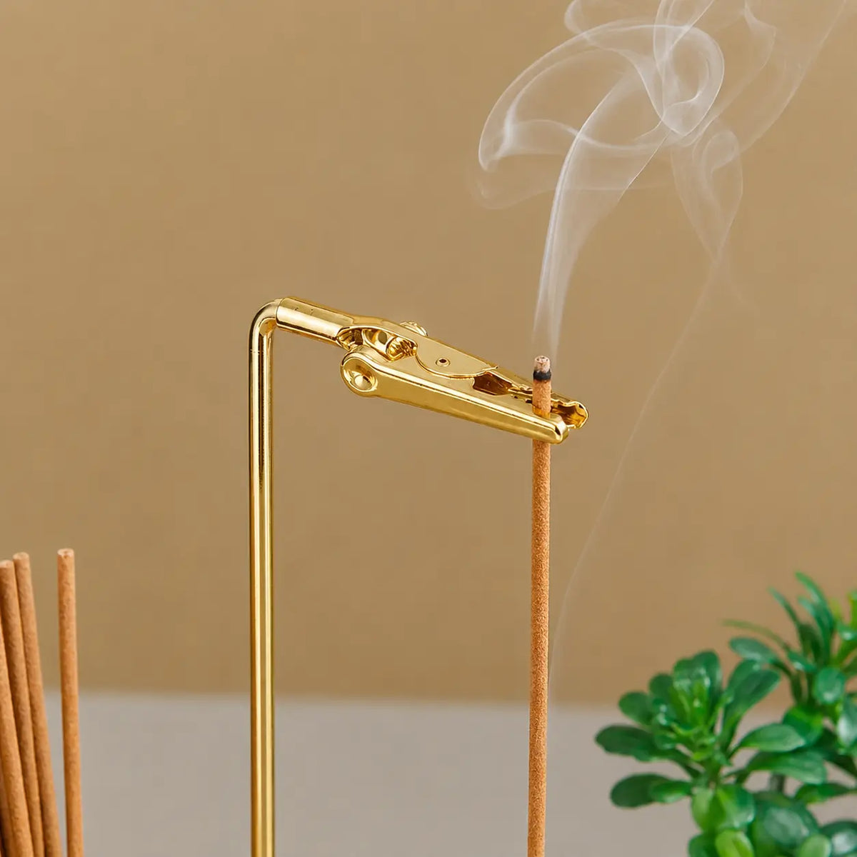 2-In-1 Multi-Functional Incense-Candle Holder with Wooden Base, Bakhoor Burner with Removable Glass Ash Collector, Soothing Aromatherapy Decorative Indoor Piece for Home Users, Relaxing Gift (Wood & Glass), Room Scents
